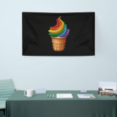 Gay Pride Gift LGBT Rainbow Ice Cream Spandoek (Beurs)