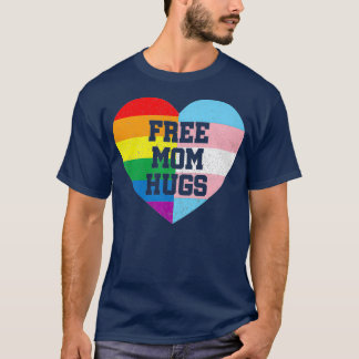 Gay Pride Gift Transgender Flag bij Free mama Hugs T-shirt