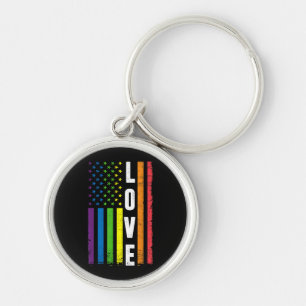 Gay Pride Gifts Mannen Vrouwen LGBT Regelboog Vlag Sleutelhanger