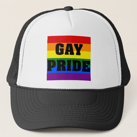Gay pride Gifts Trucker Pet (Voorkant)