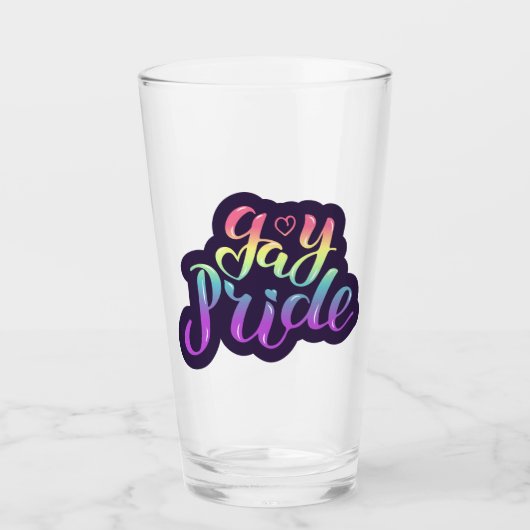 Gay Pride Glas (Voorkant)