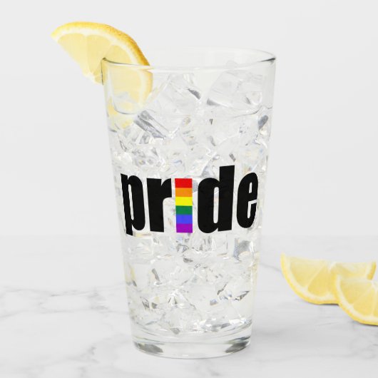 Gay Pride Glas (Voorkant ijs)