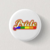 Gay Pride Glowing Pride Ronde Button 3,2 Cm (Voorkant)