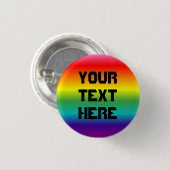 Gay Pride gradiënt Ronde Button 3,2 Cm (Voorkant /achterkant)