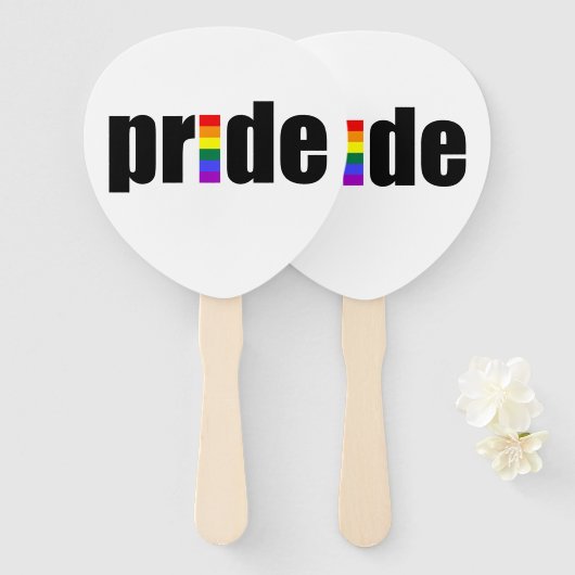 Gay Pride Handwaaier (Voorkant en achterkant)