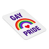 Gay Pride | Hart en regenboog Magneet (Rechterzijde)