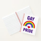 Gay Pride | Hart en regenboog Notitieboek (Binnen)
