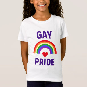 Gay Pride   Hart en regenboog T-shirt