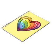 Gay pride hart ontwerp notitieboek (Linkerzijde)