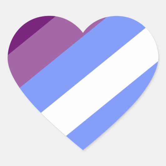 Gay Pride Hart Sticker (Voorkant)