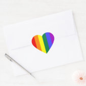 Gay Pride Hart Sticker (Envelop)