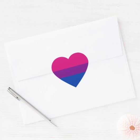 Gay Pride Hart Sticker (Envelop)