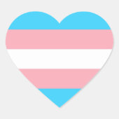 Gay Pride Hart Sticker (Voorkant)