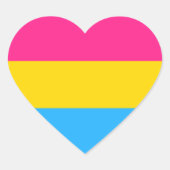Gay Pride Hart Sticker (Voorkant)