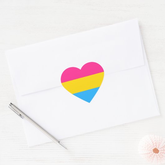 Gay Pride Hart Sticker (Envelop)