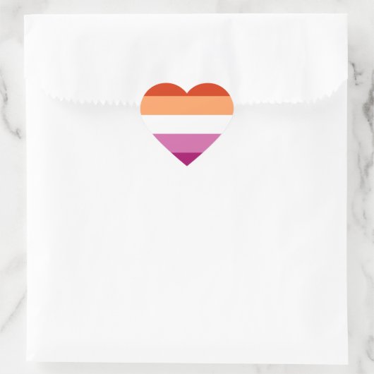 Gay Pride Hart Sticker (Tas)
