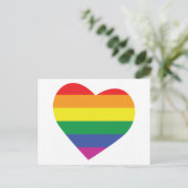 Gay Pride Heart Briefkaart (Staand voorkant)