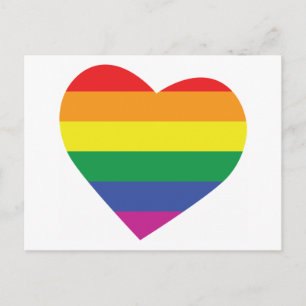 Gay Pride Heart Briefkaart