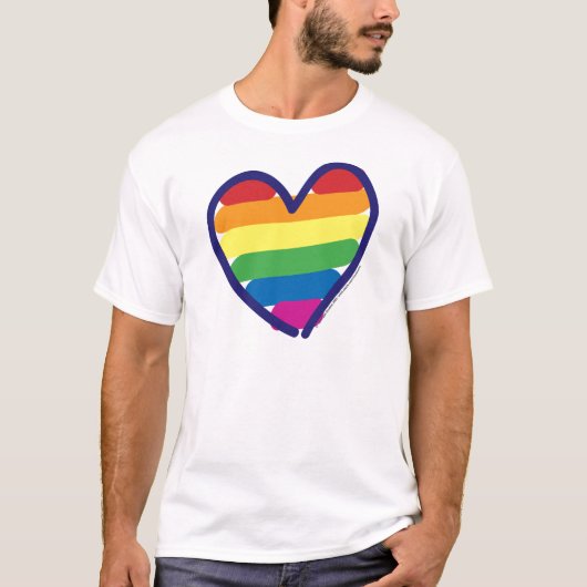GAY-PRIDE-HEART-In-catneato T-shirt (Voorkant)