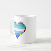 Gay Pride Heart Koffiemok (Voorkant links)