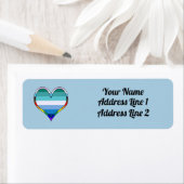 Gay Pride Heart Label (Insitu)