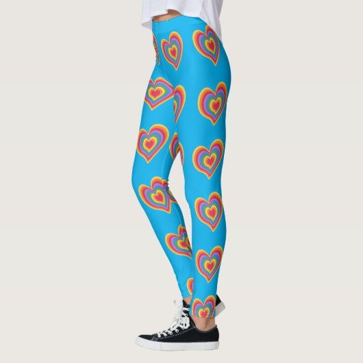 Gay Pride HEART-Leggings Leggings (Links)