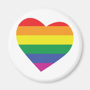 Gay Pride Heart Magneet