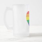 Gay Pride Heart Matglas Bierpul (Links)