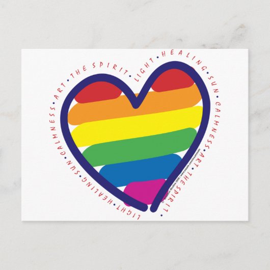 GAY-PRIDE-HEART-MET-WOORDEN BRIEFKAART (Voorkant)