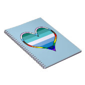 Gay Pride Heart Notitieboek (Rechterzijde)