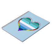 Gay Pride Heart Notitieboek (Linkerzijde)