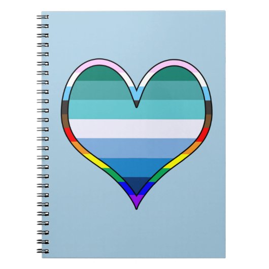Gay Pride Heart Notitieboek (Voorkant)
