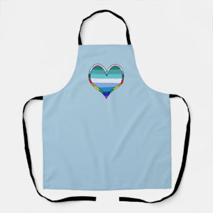 Gay Pride Heart Schort