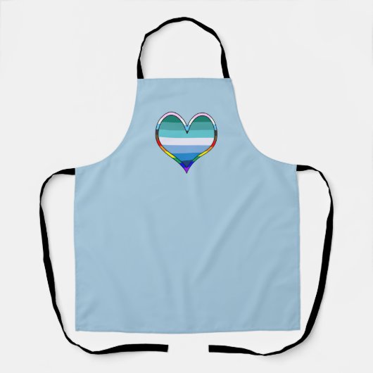 Gay Pride Heart Schort (Voorkant)