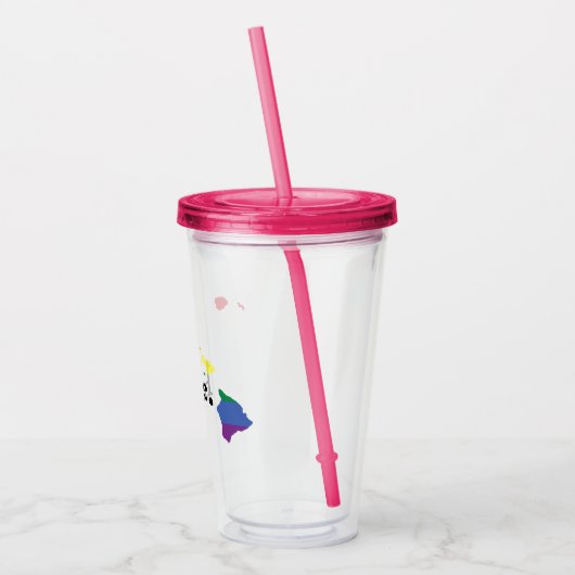 Gay Pride Home | Hawaii Acryl Drinkbeker (Links)