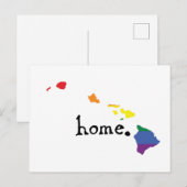 Gay Pride Home | Hawaii Briefkaart (Voorkant / Achterkant)