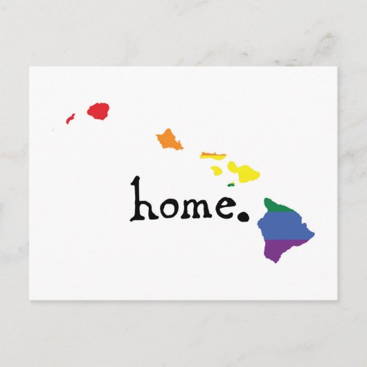 Gay Pride Home | Hawaii Briefkaart (Voorkant)