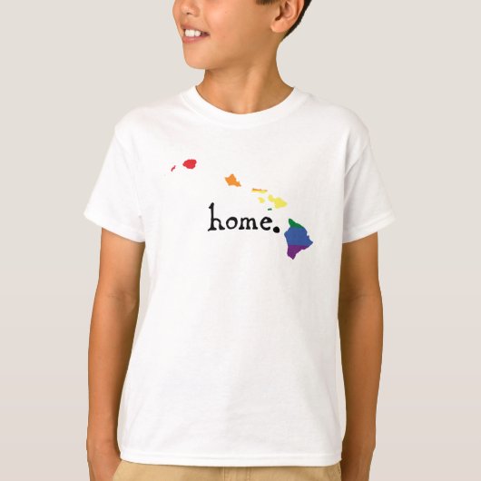 Gay Pride Home | Hawaii T-shirt (Voorkant)