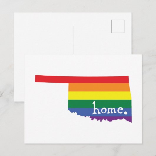 Gay Pride Home | Oklahoma Briefkaart (Voorkant / Achterkant)