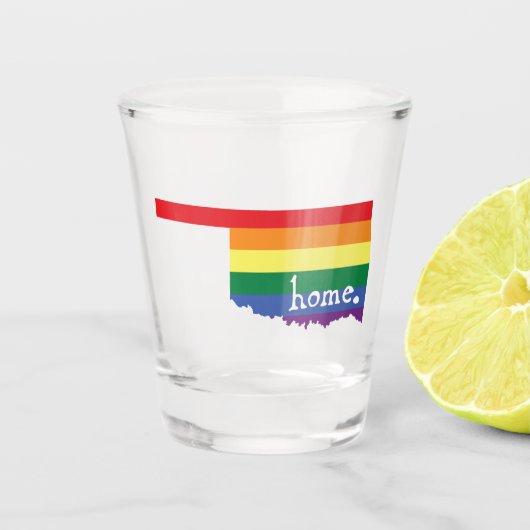 Gay Pride Home | Oklahoma Shot Glas (Voorkant)