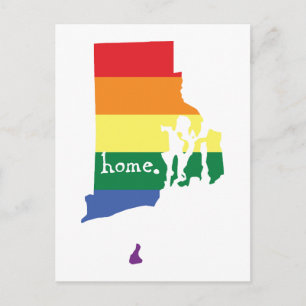 Gay Pride Home   Rhode Island Briefkaart