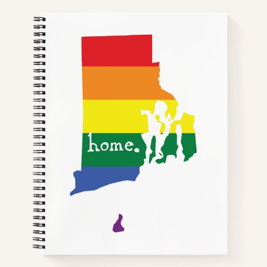 Gay Pride Home | Rhode Island Notitieboek (Voorkant)