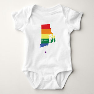 Gay Pride Home Rhode Island Romper