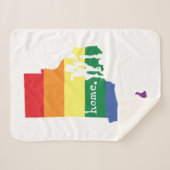 Gay Pride Home | Rhode Island Sherpa Deken (Voorkant (horizontaal))