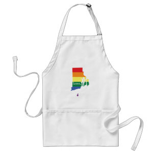 Gay Pride Home   Rhode Island Standaard Schort