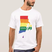 Gay Pride Home | Rhode Island T-shirt (Voorkant)