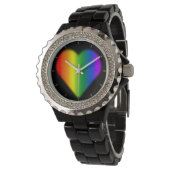 Gay Pride Horloge Regenboog Liefde Pols Horloges G (Gekanteld)