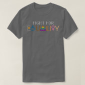 Gay Pride Human Rights Mon T-shirt (Design voorkant)