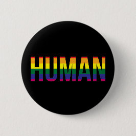 Gay Pride Human Ronde Button 5,7 Cm