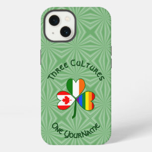 Gay Pride Ierland Canada Shamrock Vlag Personalise iPhone 13 Hoesje